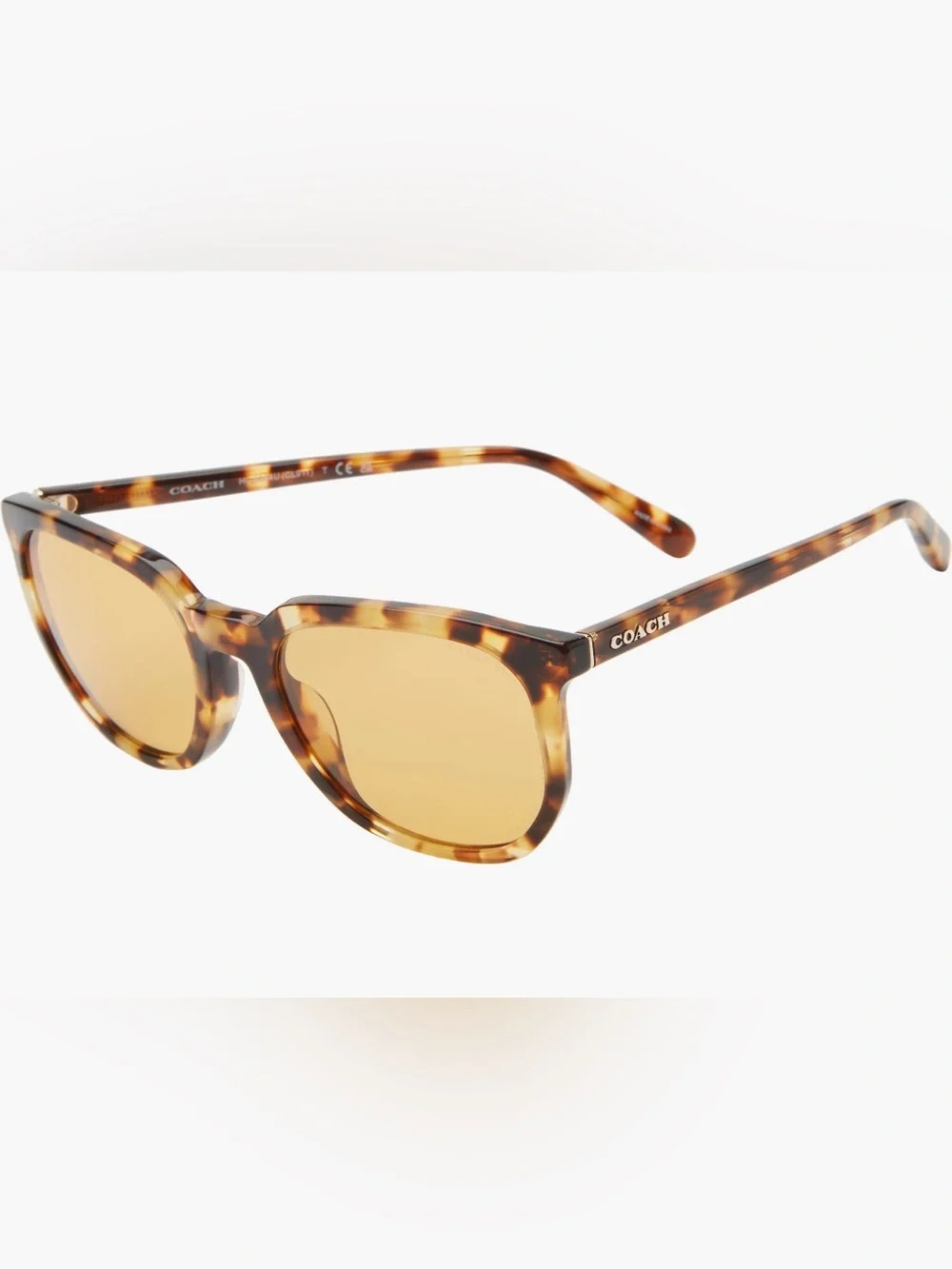 Coach Women's 55 mm Tortoiseshell Round Sunglasses